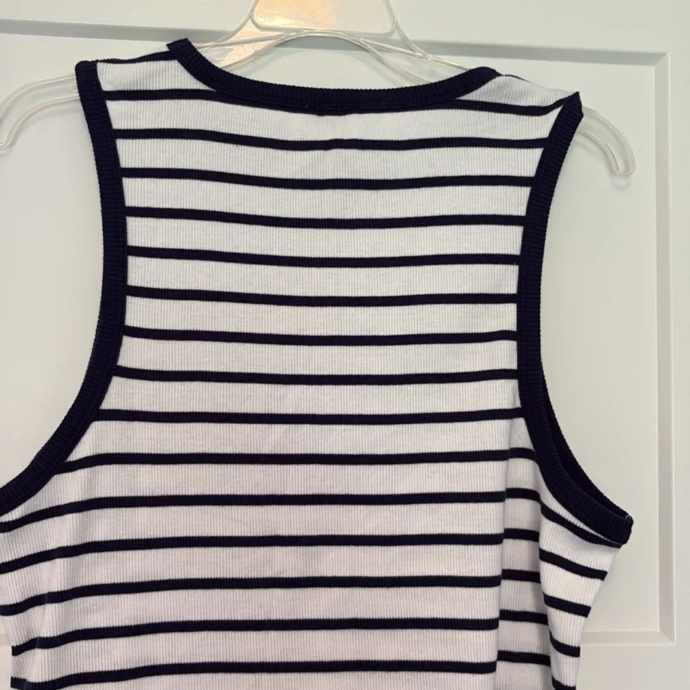 J Crew ribbed basic tank top